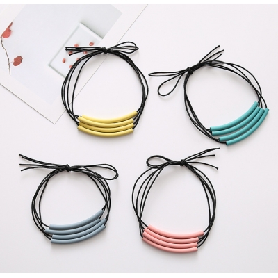 Candy Colour Hairband Elastic Hair Ties Ponytail Holder Hair Band